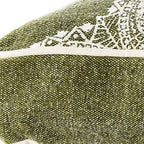 24" X 36" Stonewashed Sage Medallion Pillow Style Pet Bed With Removable Cover