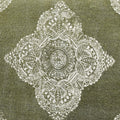 24" X 36" Stonewashed Sage Medallion Pillow Style Pet Bed With Removable Cover