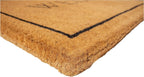 18" X 30" Natural And Black Coir Welcome Outdoor Door Mat