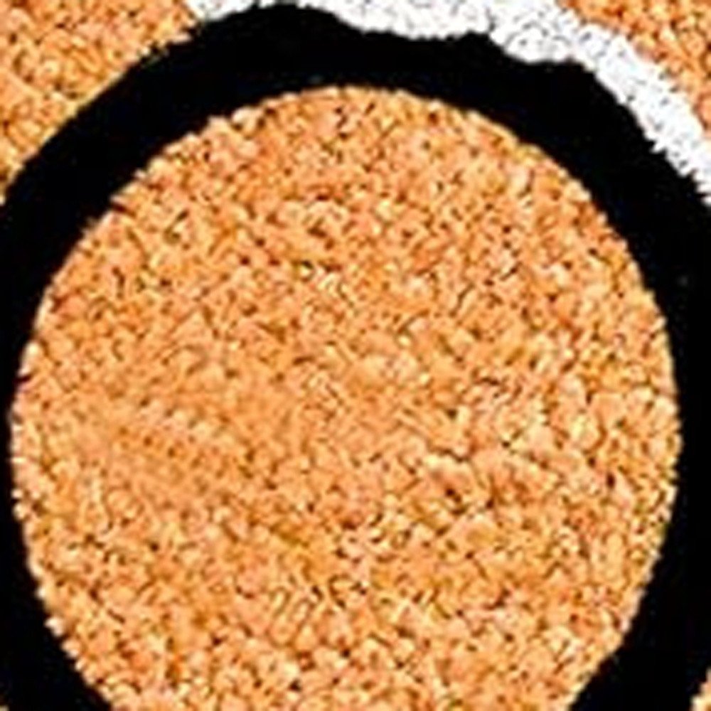 24" X 36" Natural Black and White Coir Happy Holidays Outdoor Christmas Door Mat