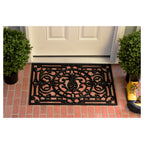 18" X 30" Black Rubber Pineapple Outdoor Door Mat