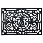 18" X 30" Black Rubber Pineapple Outdoor Door Mat