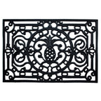 18" X 30" Black Rubber Pineapple Outdoor Door Mat