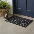 18" X 30" Black Rubber Pineapple Outdoor Door Mat