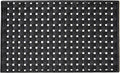 18" X 30" Black Rubber Weave Outdoor Door Mat