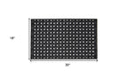 18" X 30" Black Rubber Weave Outdoor Door Mat