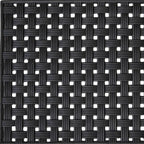 18" X 30" Black Rubber Weave Outdoor Door Mat
