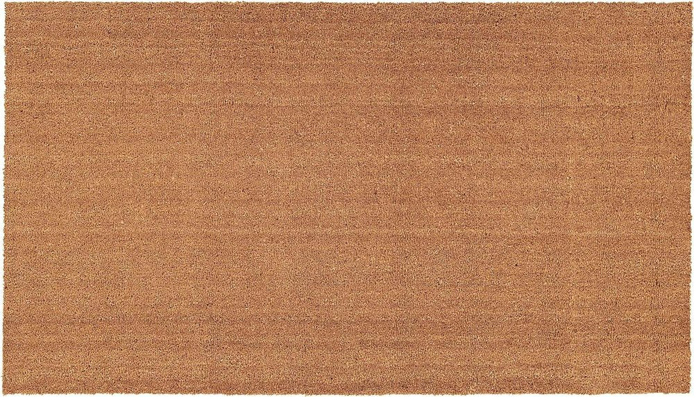 24" X 36" Natural Coir Solid Color Outdoor Door Mat