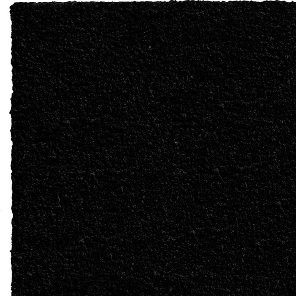 24" X 36" Black and Natural Coir Hello Outdoor Door Mat