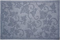 24" X 36" Light Gray Rubber Botanical Leaves Outdoor Door Mat