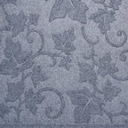 24" X 36" Light Gray Rubber Botanical Leaves Outdoor Door Mat