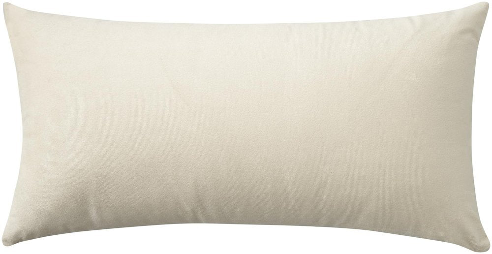24" X 12" Beige Christmas Throw Pillow