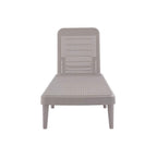 75" Taupe Heavy Duty Plastic Outdoor Stacking Chaise Lounge