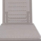 75" Taupe Heavy Duty Plastic Outdoor Stacking Chaise Lounge