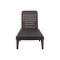 75" Brown Heavy Duty Plastic Outdoor Stacking Chaise Lounge