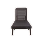 75" Brown Heavy Duty Plastic Outdoor Stacking Chaise Lounge