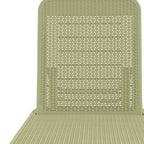 75" Sage Heavy Duty Plastic Outdoor Stacking Chaise Lounge