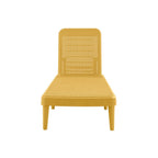 75" Gold Heavy Duty Plastic Outdoor Stacking Chaise Lounge