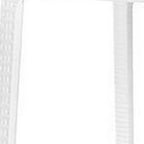 Set of Two 30" White Faux Rattan Low Back Outdoor Bar Height Chairs