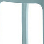 Set of Two 26" Baby Blue Heavy Duty Plastic Low Back Outdoor Counter Height Bar Chairs