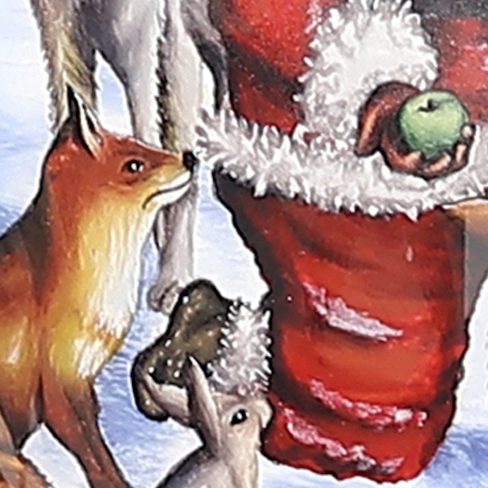 Gifts for Everyone Hand Painted White Red And Brown Glass Finial Ornament