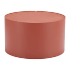 29" Terra Cotta Rounded Aluminum Outdoor Coffee Table