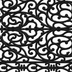 24" X 36" Black Rubber Scrollwork Outdoor Door Mat