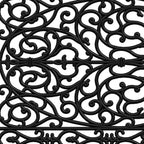 24" X 36" Black Rubber Scrollwork Outdoor Door Mat