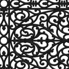24" X 36" Black Rubber Scrollwork Outdoor Door Mat