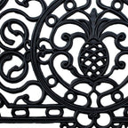 18" X 30" Black Rubber Pineapple Outdoor Door Mat