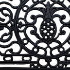 18" X 30" Black Rubber Pineapple Outdoor Door Mat