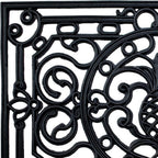 18" X 30" Black Rubber Pineapple Outdoor Door Mat
