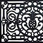 18" X 30" Black Rubber Pineapple Outdoor Door Mat