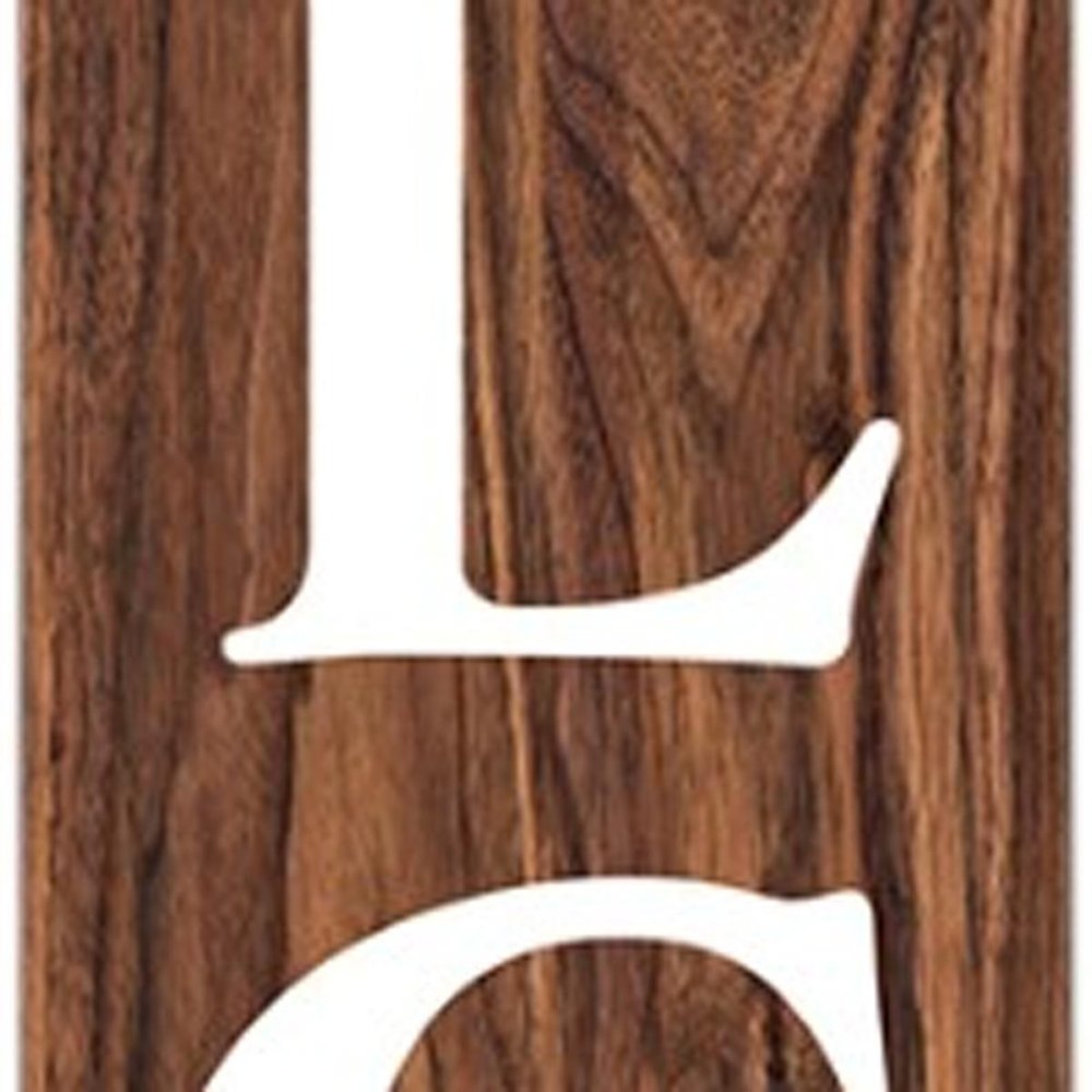 72" Brown And White Solid Wood Welcome To Our Home Porch Sign