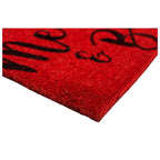 24" X 36" Red and Black Coir Merry and Bright Outdoor Christmas Door Mat