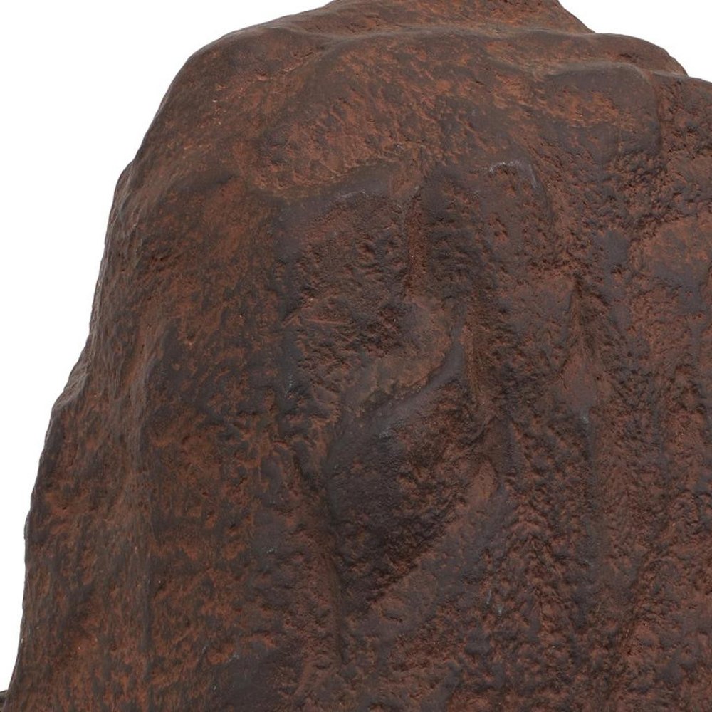 22" Brown Polyresin Faux Rock