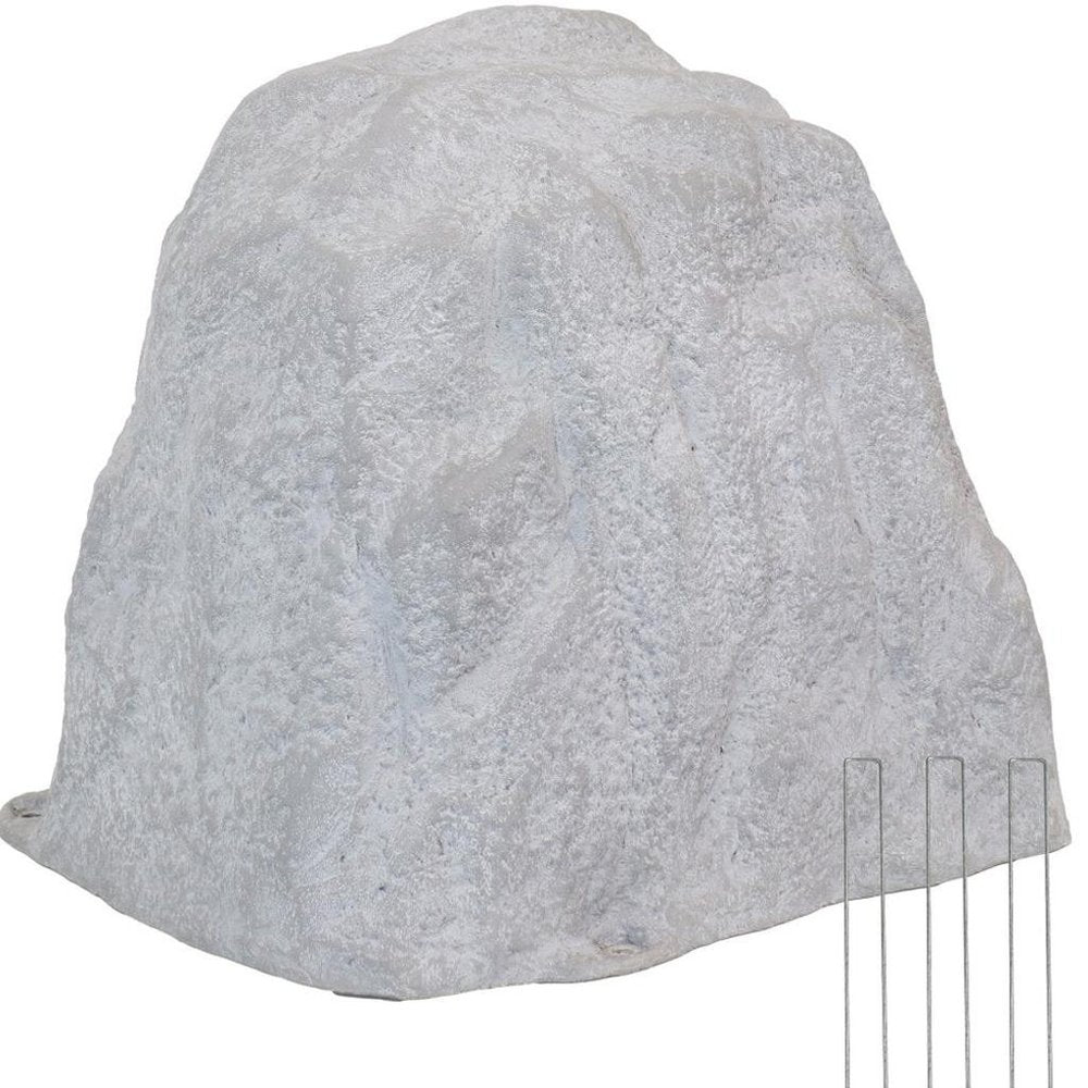 22" Gray Polyresin Faux Rock
