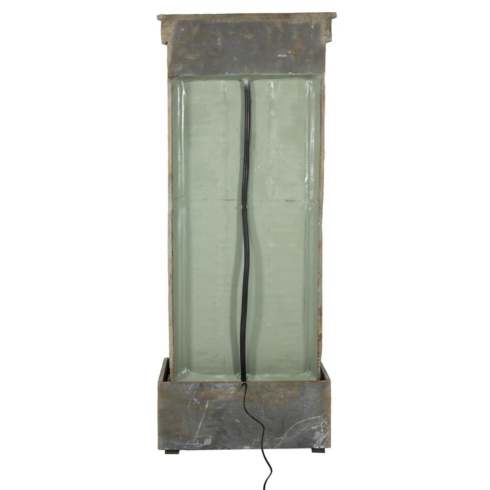 48" Gray Stone LED lights Garden Art