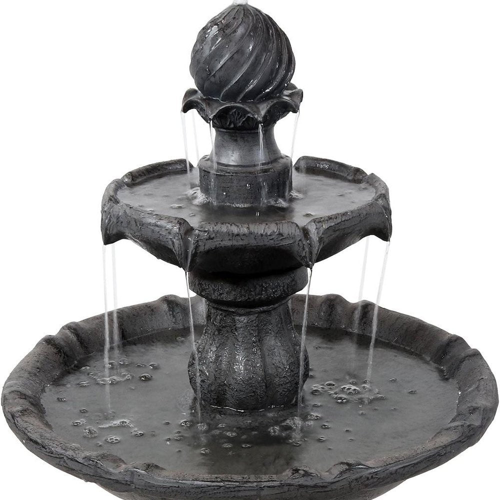 35" Black Heavy Duty Plastic Garden Art