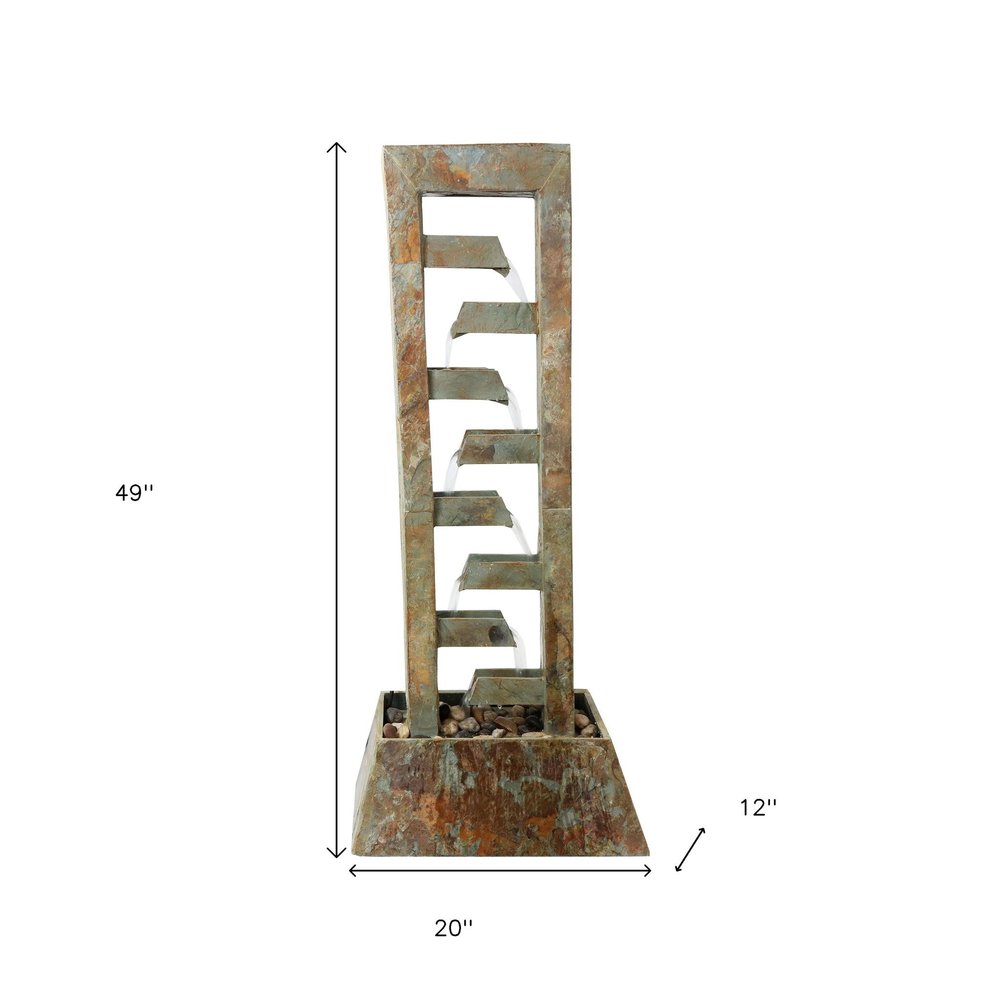 49" Gray Stone Garden Art