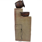 30" Brown Heavy Duty Plastic LED lights Garden Art