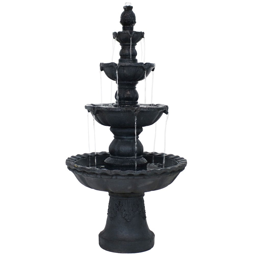 52" Black Polyresin Garden Art