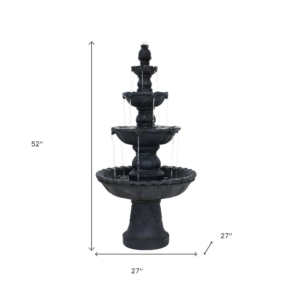 52" Black Heavy Duty Plastic Garden Hanging Wall or Door Decor
