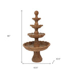 80" Brown Polyresin Garden Art