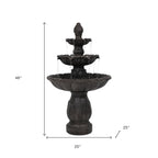 46" Dark Brown Heavy Duty Plastic Garden Hanging Wall or Door Decor