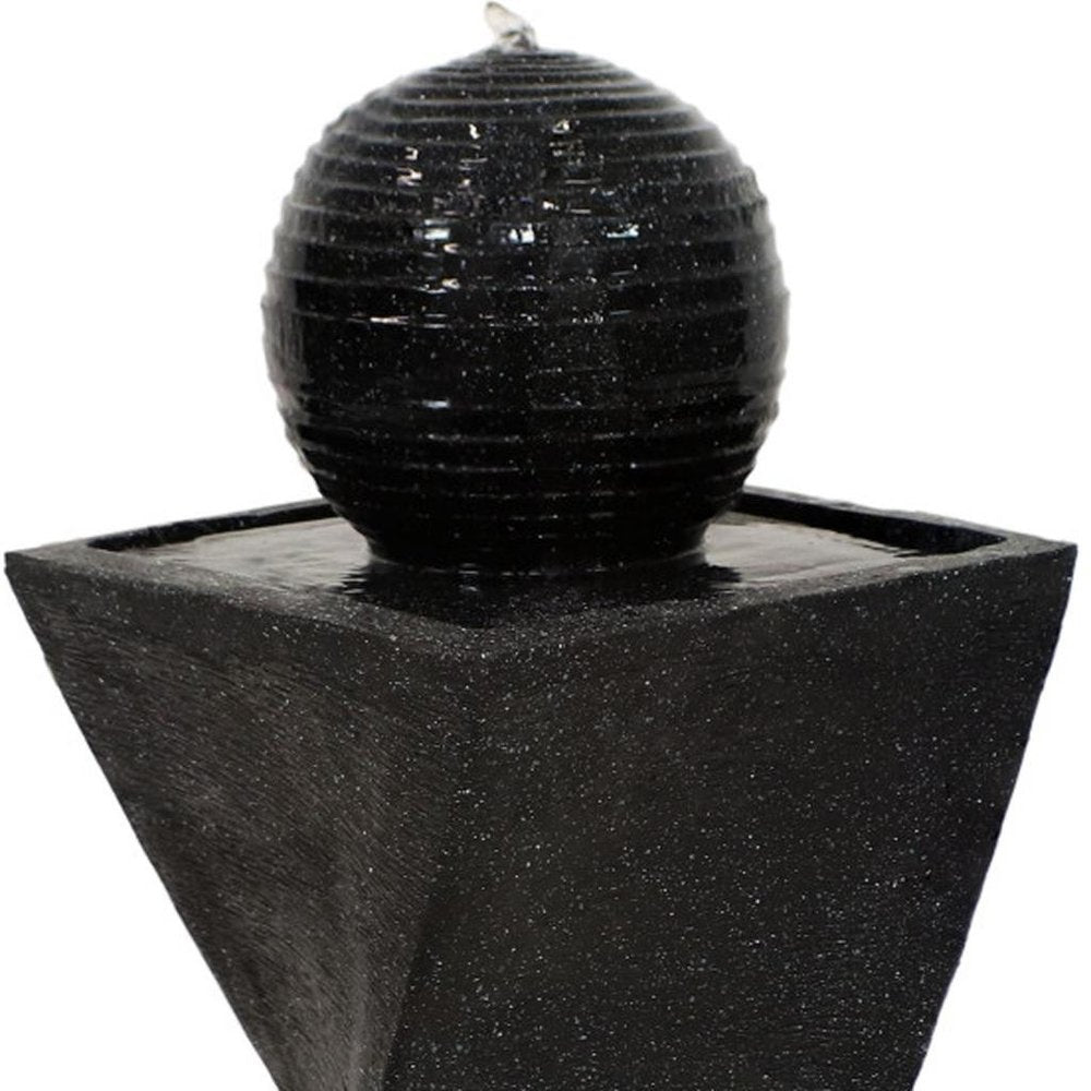 32" Black Heavy Duty Plastic LED lights Garden Art