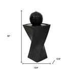 32" Black Heavy Duty Plastic LED lights Garden Hanging Wall or Door Decor