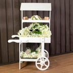 49" White Solid Wood Garden Hanging Wall or Door Decor