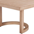 51" Brown Aluminum Outdoor Coffee Table