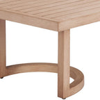 51" Brown Aluminum Outdoor Coffee Table